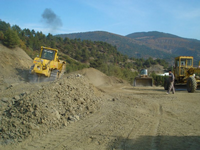 İlçe Merkezine Bağlantı Yolu Yapılıyor