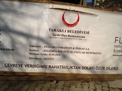 300 Yıllık Tarihi Han'ın Restorasyonu Sürüyor