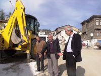 Özkaraman Yusufbey Caddesinde Parke Çalışmalarını İnceledi.