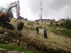 Duman Köyünde Kanalizasyon Çalışmaları Yapılıyor