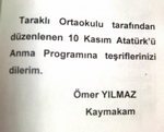 10 Kasım Programı Açıklandı