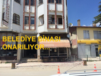 Belediye Binası Dış Cephesi Onarılıyor