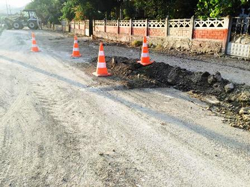 Büyükşehir Belediyesince kaldırım çalışması başladı