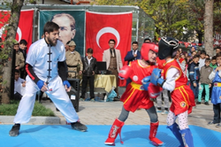 Cumhuriyet Bayramında Müthiş Wushu Gösterisi