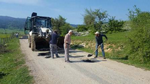 Karagöl Yaylası yolunda asfalt yama çalışması