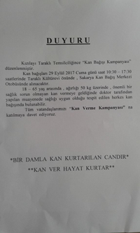 Kan Bağışına Davet