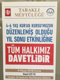 YIL SONU ETKİNLİĞİNE DAVET