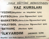 HALK EĞİTİM MERKEZİNDEN YAZ KURSLARI