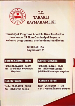 29 Ekim Programı